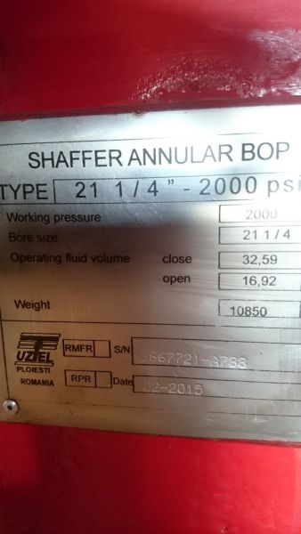 Shaffer 21-1/4 x 2000 Psi Annular