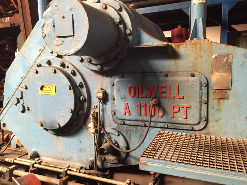 Oilwell 1100 PT Triplex Mud Pump